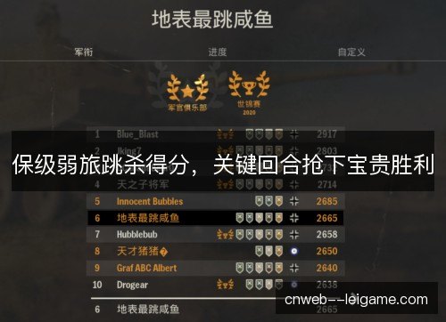 保级弱旅跳杀得分，关键回合抢下宝贵胜利